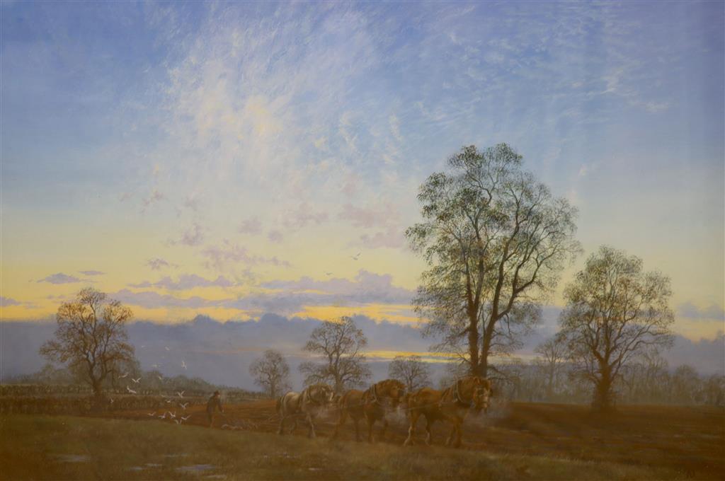 David V. Thomas, A Suffolk Morning, 54 x 80cm